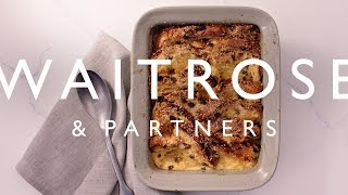 Panettone Bread amp Butter Pudding  Waitrose amp Partners [upl. by Nsaj608]