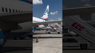 Antalya Airport Sunexpress Boing 737800 plane aviation flight sunexpress türkei antalya [upl. by Noxid]