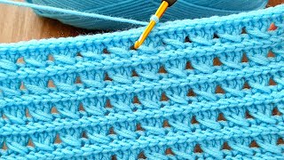 Watch now You wont believe how fast this stitch is very nice knitting pattern [upl. by Jenifer633]