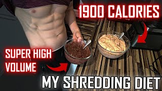 1900 Calorie HIGH VOLUME Full Day Of Eating 180g Protein  High Protein Low Calorie Shredding Diet [upl. by Llertnod672]