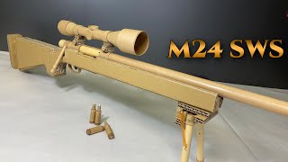 【工作】ダンボールでスナイパーライフル作ってみた How To Make Cardboard Sniper Rifle [upl. by Monah]