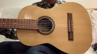 Giannini Classical Acoustic Nylon String Guitar Serie Estudo 1900 Brazil [upl. by Darraj]