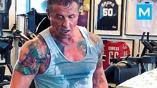 Sylvester Stallone Workouts for Creed amp Rambo  Muscle Madness [upl. by Cleve]