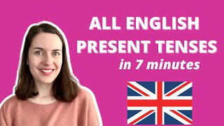 ALL English present tenses explained in 7 minutes including Present Perfect [upl. by Jessa]