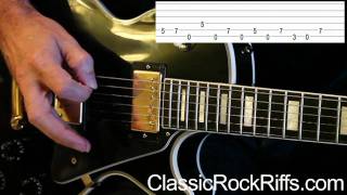 ZZ Top  Just Got Paid lesson main riff  TAB [upl. by Lyckman]