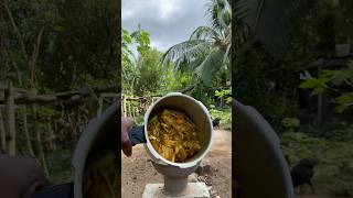 Outdoor Cooking Jamaica  Preparing Jamaican Curry Chicken Back shorts outdoorcooking food [upl. by Naesad]