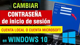 Como cambiar la Contraseña de mi pc Windows 10 2025 [upl. by Alvita]