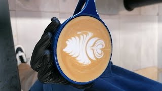 Speciality Coffee Training  Barista art skills  Coffee Latte Art Tutorial coffee latte art [upl. by Ylrac]