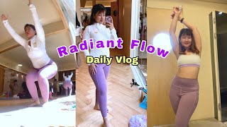 Radiant Flow Yoga dailyvlog at Raw Strongbee vlog adml [upl. by Hiram666]