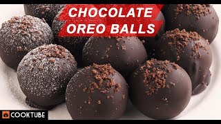 Chocolate Oreo Balls Recipe  Desserts With Oreo Biscuit [upl. by Vig319]