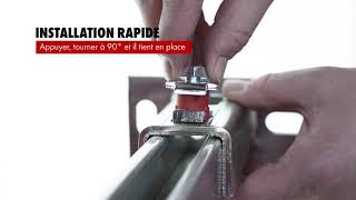 Rapid écrou Varifix® pour rail profil 41  Würth [upl. by Heins174]