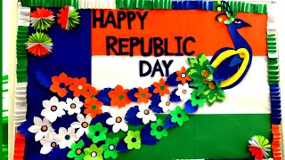 Republic Day decoration bulletin board ideaIndependence day bulletin board [upl. by Roldan]