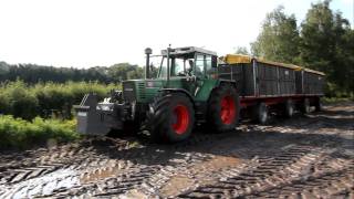 Fendt 615 zieht Zug vom Acker [upl. by Rento]