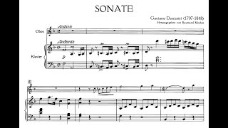 Gaetano Donizetti  Oboe Sonata A 504 [upl. by Sacken]