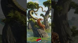 Tigers giant snakes fighting sorts tiger snake kingkong cat animals fighting ai [upl. by Notgnilra]