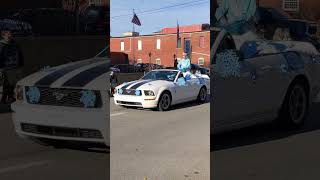 Mustang in Parkersburg Christmas parade [upl. by Ermengarde]