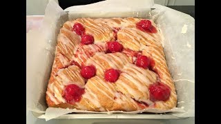 Bisquick Cherry Cobbler Coffee Cake Simple and easy [upl. by Marc337]