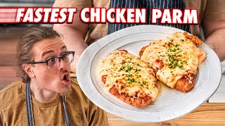 Making Chicken Parmesan Faster Than A Restaurant  But Faster [upl. by Beisel673]