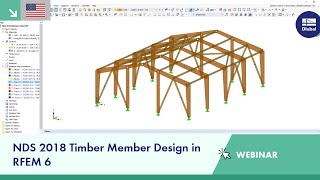 NDS 2018 Timber Member Design in RFEM 6 [upl. by Yessak]