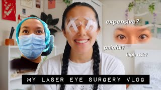 my laser eye surgery experience vlog [upl. by Ethelin]