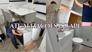 finalmente temos o sofá dos sonhos mesa de jantar e mais  FABULOUS APÊ 9 🤍 [upl. by Theobald448]