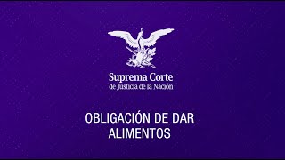 Obligación de dar alimentos I Jurisprudencia 420216 [upl. by Siuqramed]