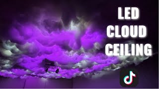 LED CLOUD CEILING DIY TikTok  The best way to do it [upl. by Tove680]