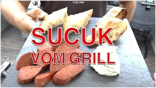 Gegrillte Sucuk mit Fladenbrot und Knoblauchcreme  Klaus grillt [upl. by Waechter]