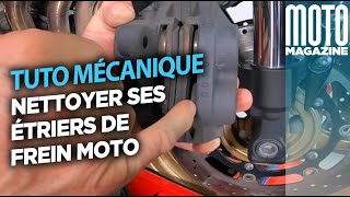 Nettoyer ses étriers de frein moto  tuto Moto Magazine [upl. by Akere]