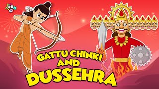 Gattu Chinki and Dussehra  Dussehra Special  English Cartoon  Moral Stories  PunToon Kids [upl. by Edan]