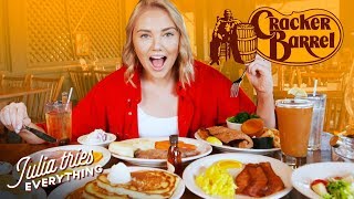 Trying 50 Of Cracker Barrel’s Most Famous Menu Items [upl. by Barnebas636]