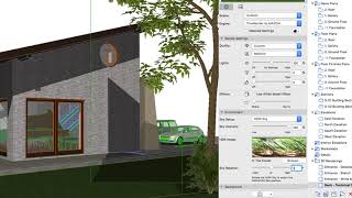 Outdoor CineRender Scene  ARCHICAD Training Series 3  6284 [upl. by Aihsa689]