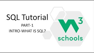 SQL Tutorial for Beginners  W3Schools SQL Tutorial [upl. by Ayna251]