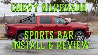 The Chevy Silverado Factory Sport Bar Install and Review [upl. by Oirelav]