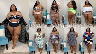 Swimsuits amp Beach Vibes  Plus Size TryOn Haul  SheIn ft Beauty Forever [upl. by Ahtrim]