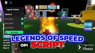 Legends Of Speed Script  Hack  Mobile  PC Auto Farm Auto Hoops Auto Collect Auto Rebirth [upl. by Akemhs]