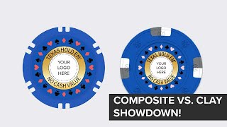 Clay vs Clay Composite Poker Chips [upl. by Soutor]