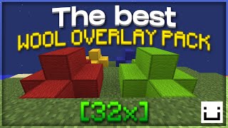 Best 32x Wool Overlay Pack Connected Textures Minecraft 189 [upl. by Ymmat]