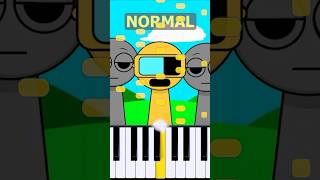 Garnold Theme Incredibox Sprunki  Normal Vs Horror on piano [upl. by Mars]