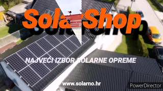 SOLARSHOP Montaža solarne elektrane VIDEO httpssolarnaelektranahr [upl. by Sihtnyc]