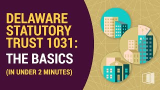 Delaware Statutory Trust 1031 The Basics In Under 2 Minutes [upl. by Arahd]