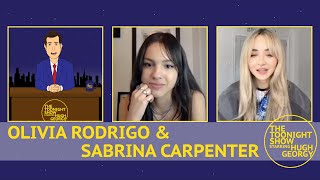 Olivia Rodrigo and Sabrina Carpenter on The Toonight Show [upl. by Lana]