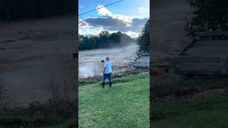 Tennessee bridge collapses into river amid Helene flooding [upl. by Yrekcaz505]