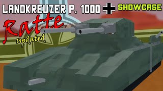 Landkreuzer P 1000 Ratte Updated  Plane Crazy  Showcase [upl. by Ginsberg]