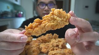 The Best CRISPY CHICKEN TENDERS  STRIPS Recipe [upl. by Ardnuat]