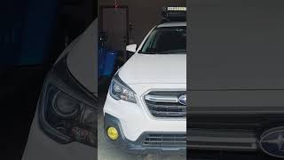 How Laminx Yellow Fog Light Film Covers look on a Subaru Outback [upl. by Troyes]