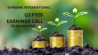 Syngene International Earnings Call  Q3 FY25 [upl. by Fidelia]