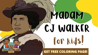 Madam CJ Walker for Kids  History for Kids  Seed of Melanin Kids [upl. by Ad174]