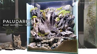 paludarium Giant waterfall with mist effect [upl. by Zarihs]