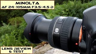 Minolta AF 24105mm F3545 D Lens Review [upl. by Nniroc182]